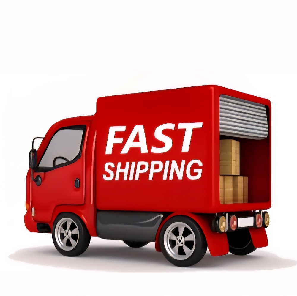 Red Fast Shipping Logo Sticker - Picture 3 of 3